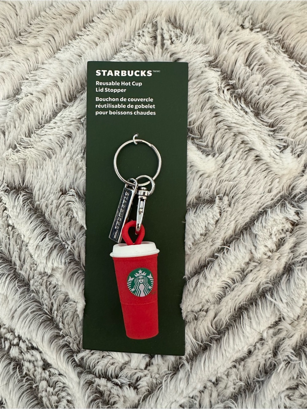 starbucks • red cup keychain/lid stopper